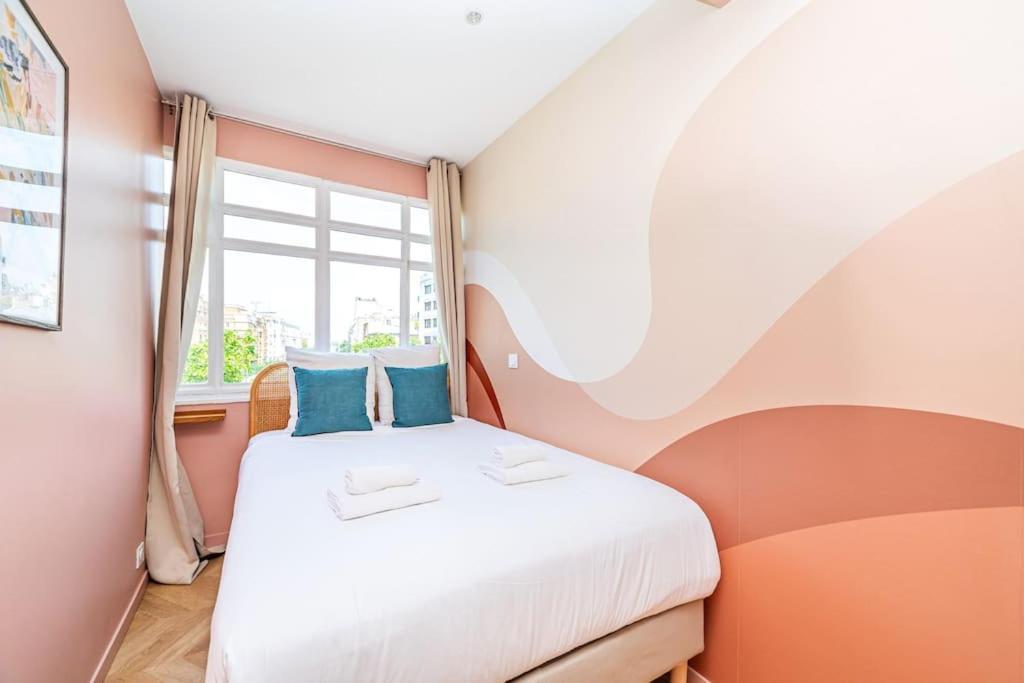 Apartment Superbe Rose Pour 6 Avec Sauna Paris